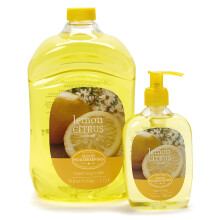 Coleção de Sabonete Líquido Premium SIMPLE PLEASURES - Aroma de Limão, 7,9 oz com Refil Jumbo de 59 oz