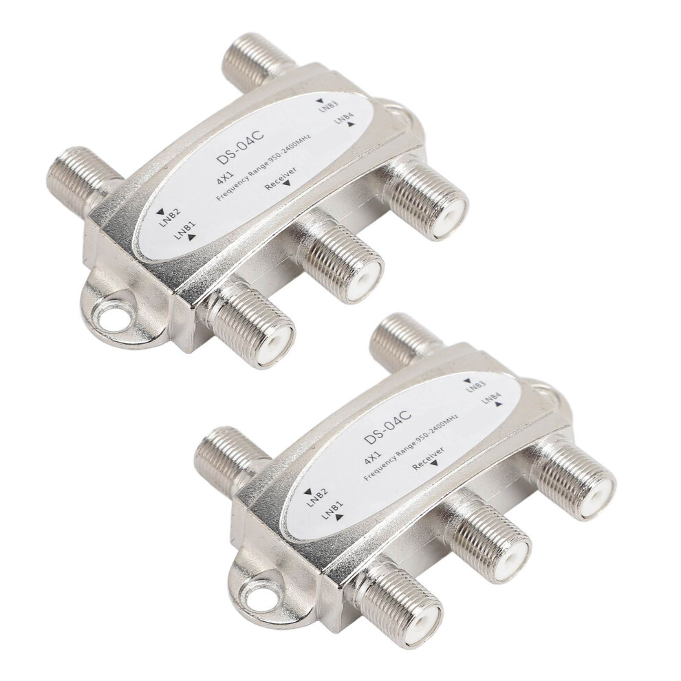 2Pcs Diseqc 1.0/2.0 4X1 Satellite Switch 950-2400Mhz 9321331137991
