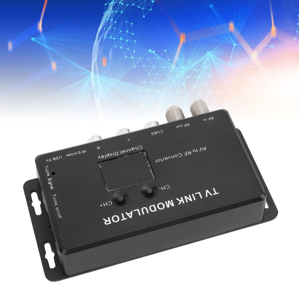 Tv Link Modulator Av To Rf Convertor Uhf 471.25Mhz-885.25Mhz 5091331138031
