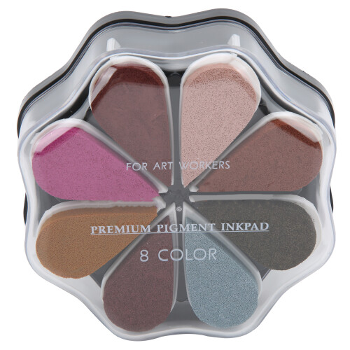 Petal Stamp Pad 8 Colors WaterBased DIY Hand Stamp