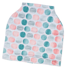 Colorful Bubbles Milk Fiber Nursing Cover & Car Seat Sunshade