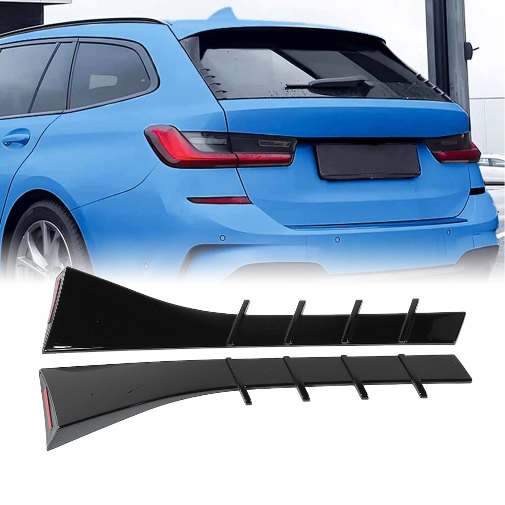 Glossy Rear Window Side Spoiler For 3 Series G21 Wagon 2019-2024 Black 7601331144819