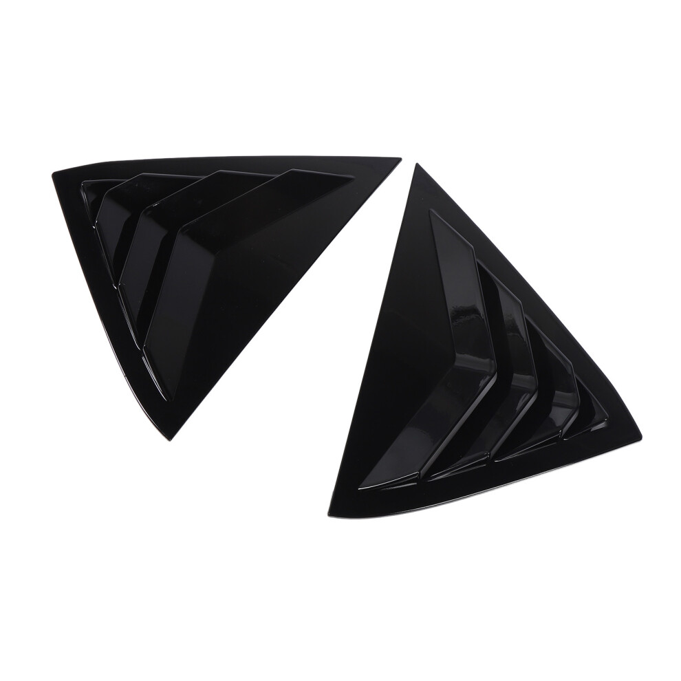Glossy Rear Side Window Louver For Fiesta Mk7 7.5 2008-2017 Black 4051331144846