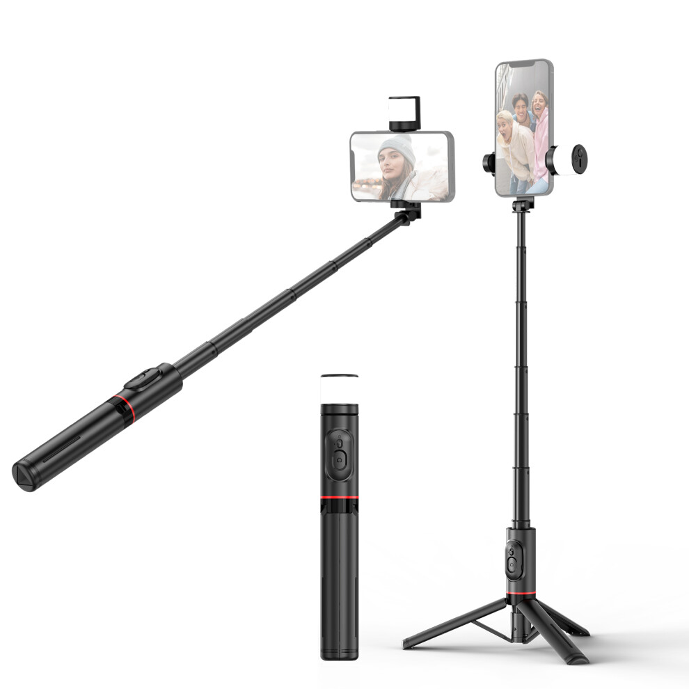 Portable Selfie Stick Tripod 765Mm With Led & Remote In Black 4221331146212