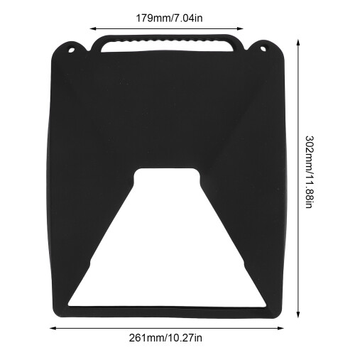 Silicone Protective Cover for Satellite Dish 261x302mm Black 1