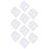 10pcs Stencil Reusable Hollow Glossy PET Template 4