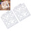 10pcs Stencil Reusable Hollow Glossy PET Template 11