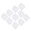 10pcs Stencil Reusable Hollow Glossy PET Template 6