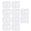 10pcs Stencil Reusable Hollow Glossy PET Template 7