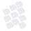 10pcs Stencil Reusable Hollow Glossy PET Template 9