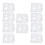 10pcs Stencil Reusable Hollow Glossy PET Template 8
