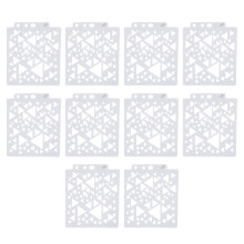 10pcs Stencil Reusable Hollow Glossy PET Template