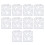 10pcs Stencil Reusable Hollow Glossy PET Template 1