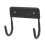 Wall Mounted Ironing Board Hook Matte Black - Space Saving Iron Holder 14