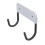 Wall Mounted Ironing Board Hook Silver Gray Stable Space Saver Iron Holder 15