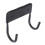 Wall Mounted Ironing Board Hook Matte Black - Space Saving Iron Holder 16