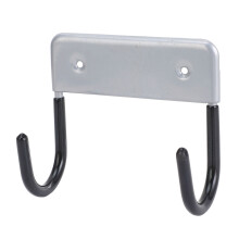 Wall Mounted Ironing Board Hook Silver Gray Stable Space Saver Iron Holder