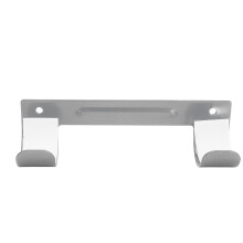 Laundry Room Wall Mount Ironing Board Rack Silver Gray Storage Solution