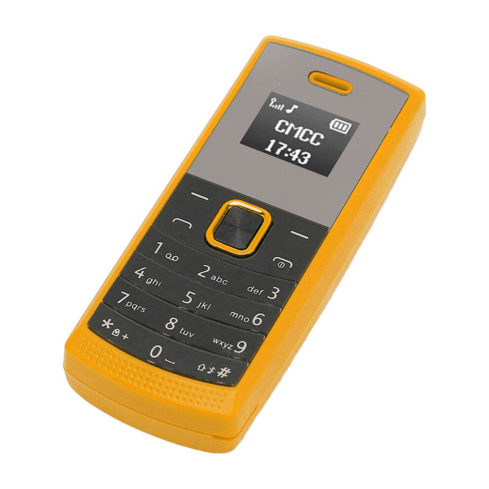 Bm01 2-In-1 Mini Phone 0.66" Oled, Dual Sim, 72H Standby Yellow 6931331159195