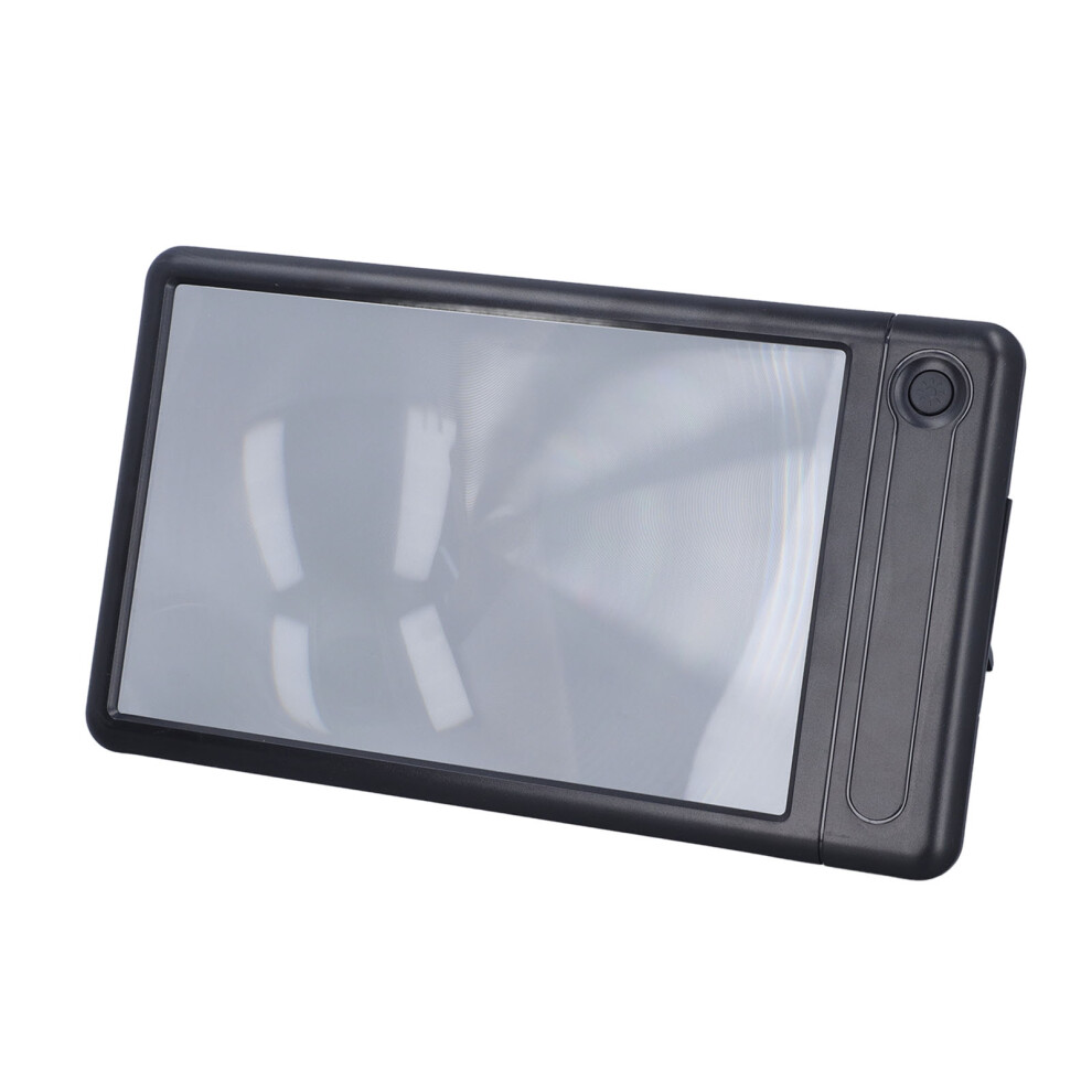 5X Reading Magnifier with Stand, 43 LED Lights, Full Page Rectangular