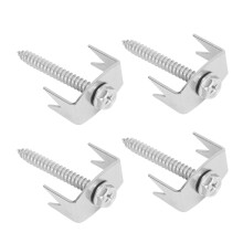 50PCS Stainless Steel Fence Post Fasteners - Heavy Duty Fixing Nails
