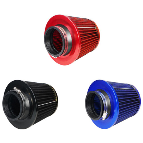 3" 7.6cm Universal Cold Air Intake Cone Filter Washable Black 2