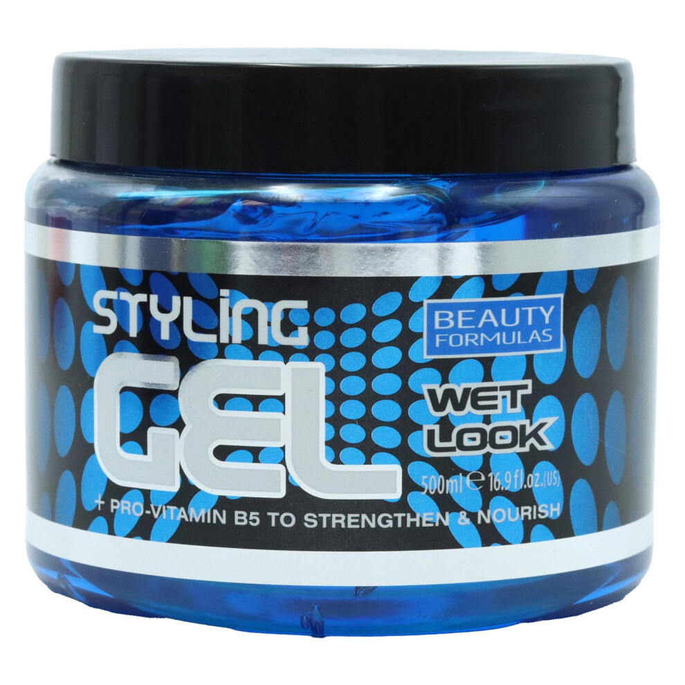 Beauty Formulas Styling Gel Wet Look 500Ml