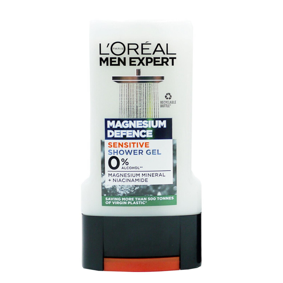 New L’oréal Paris Men's L'oreal Expert Shower Gel Magnesium Sensitive 300Ml
