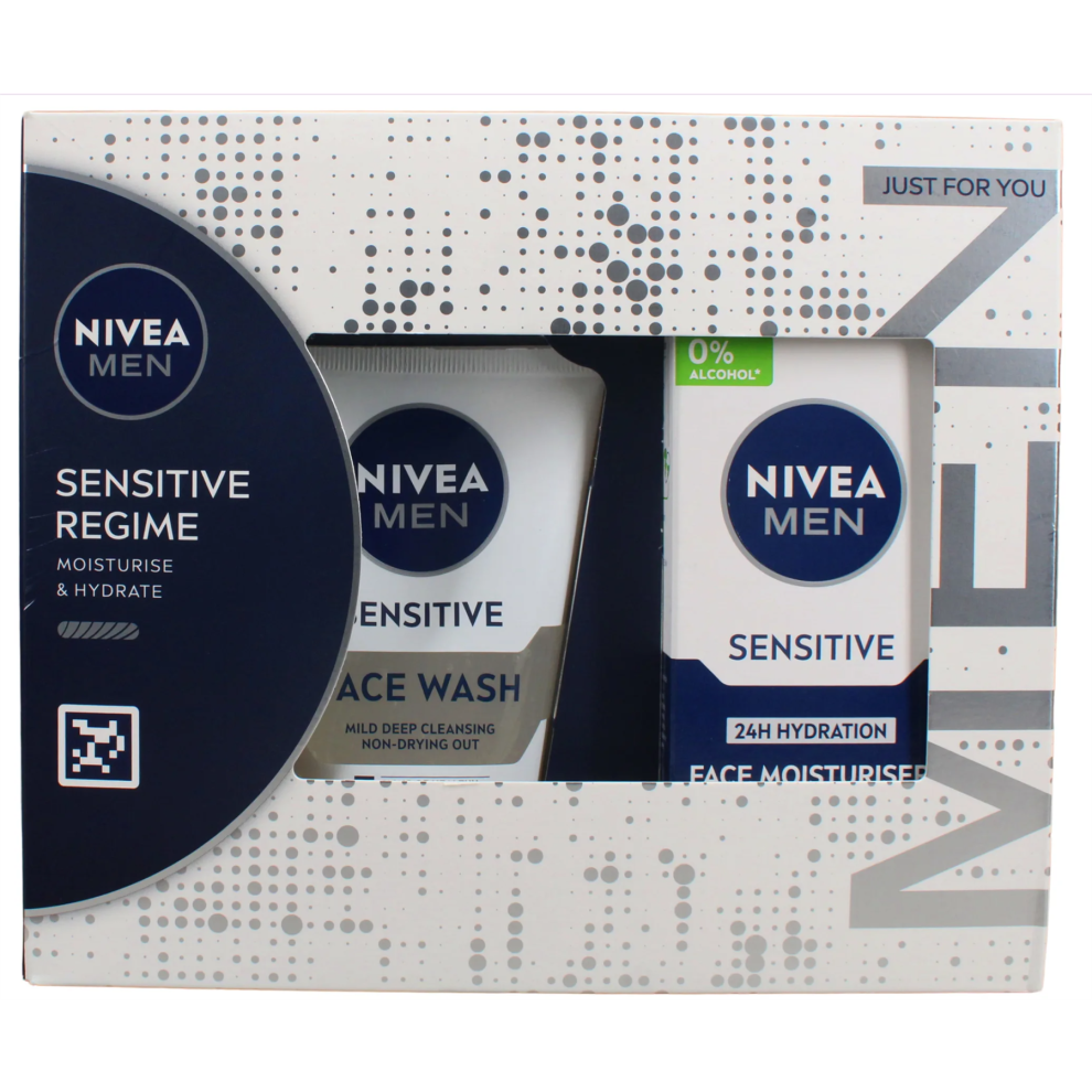 Nivea Men Sensitive Regime Face Wash & Moisturiser Set-image-OPC-PJ9MZXT-NEW