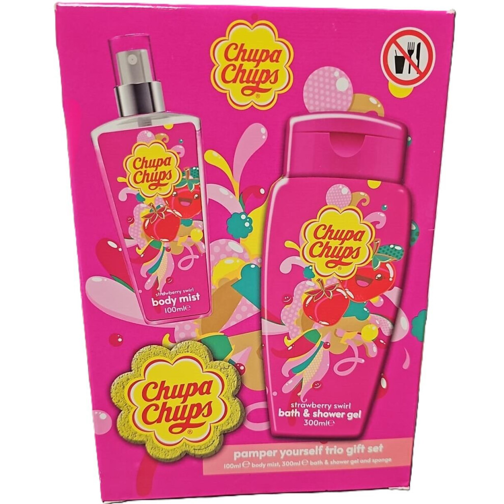 Chupa Chups Pamper Yourself Trio Gift Set - Strawberry Swirl