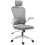 Homcom HOMCOM Ergonomic Mesh Office Chair with Headrest, Lumbar Support, Grey 8