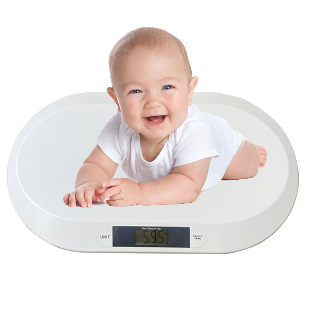 Digital Toddler Scale 20kg/44lb, 5x32.2cm Pet & Baby Weighing Scale