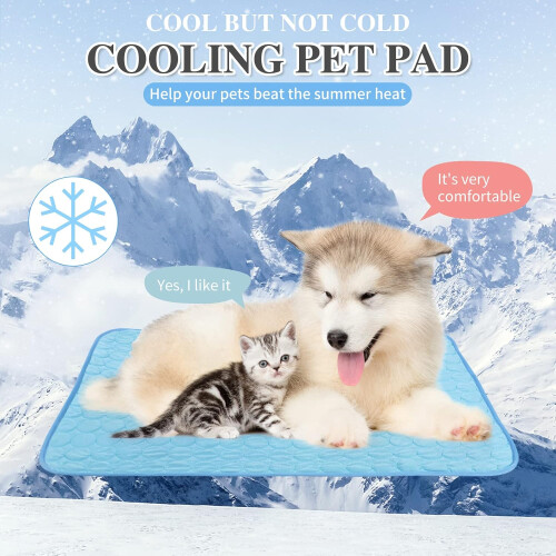 Reusable Dog Cooling Mat Medium 60x50cm, Easy-Fold Pet Cool Mat 2