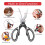2 Pack Stainless Steel Kitchen Shears Scissors Set for Meat Poultry Vegetables 3