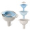 4 in 1 Plastic Kitchen Funnels with Detachable Strainer Filter,Oil Funnel 1