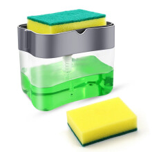 Dish Soap Dispenser for Kitchen, Soap Pump Dispenser and Sponge Holder