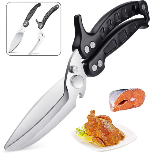 Kitchen Shears, Kitchen Scissors Heavy Duty Seafood Scissors Barbecue Scissors