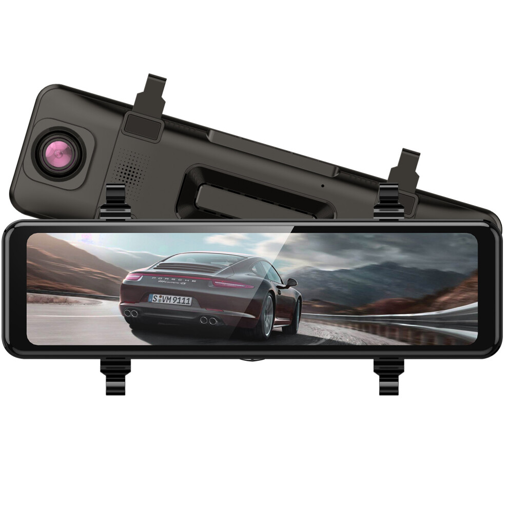 4K Mirror Dash Cam 1080P Rear View Dashcam With 10.88 Inch Ips Touch 749284879949