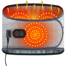 Electric Heating Pad for Back and Belly Massage, Heated Waist Belt Abdomen Warmer Belt with 3 Fast Heating Massaging Mode