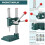 Soiiw Fabric Button Maker Kit Handmade Cloth Covered Button Maker Punch Press Button Machine DIY Tool with 3 Molds  300 Pcs Buttons 4