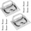 2pcs Stainless Steel Hatch Pull Flush Lift Solid Boat Ring Hatches Handles for Boat Deck Hatch Handle Flush Ring Pull Home Furniture 1