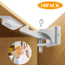 10pcs Safety Locks, Universal Home Safety Cabinet Doors Locks, Adhesive Proof Locks Latches with Buckles