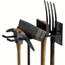 1pcs Iron Garden Tools Display Wall-mounted Storage Rack For Shovels, Rakes, Brooms, Hoses, And Trowels On The Wall