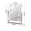 Hollywood Style Tabletop Makeup Vanity Mirror 9 LED Blubs White Color 2