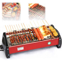 Electric Indoor Bbq Grill, Double Layer Electric Grill, Removable 2-in-1 Non-stick Grill Plate, 1800w Fast Heating, Ideal for Parties and Family Fun