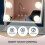 Hollywood Style Tabletop Makeup Vanity Mirror 9 LED Blubs White Color 4