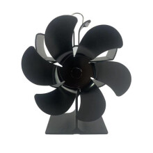 Améliorez l'efficacité thermique de votre maison grâce à ce ventilateur de cheminée compact à 6 pales.