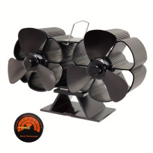 stuk nieuw ontworpen kachelventilator met warmtekrachtkoppeling, 2 motoren, grotere luchtstroom circa 360 CFM, milieuvriendelijke ventilator voor