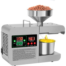 820W Intelligent Automatic Oil Press/industrial Oil Press/intelligent Control Panel/lcd Touch Screen/temperature Adjustable/food Grade Stainless Stee
