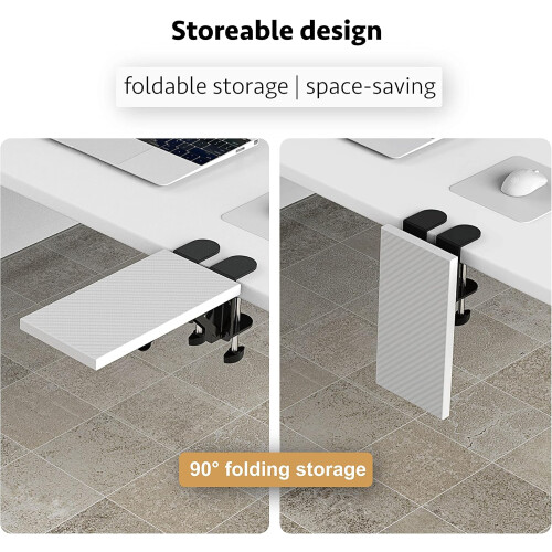 Computer arm Support Bracket, Suitable for Office desks, Sturdy Mouse arm Support, Computer Desk Extender, Suitable for Home and Office 2